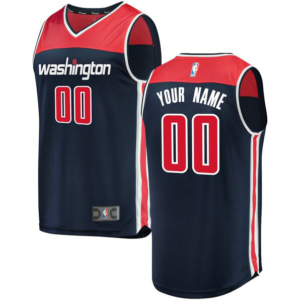 Camiseta Custom 0 Washington Wizards Statement Edition Armada Hombre